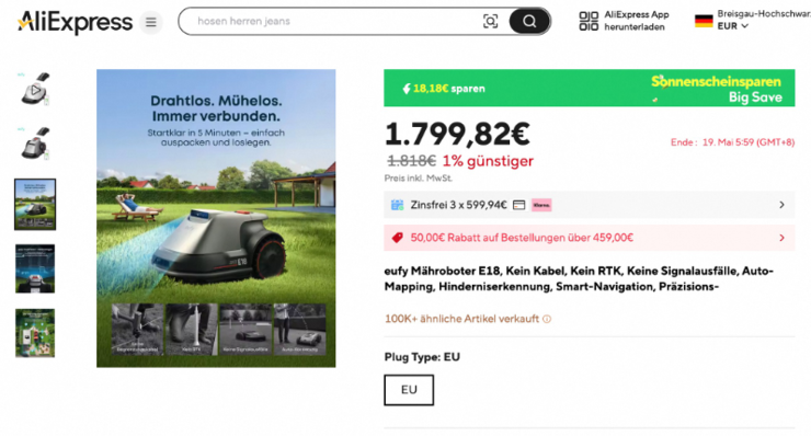 矩阵割草机器人销售额同比暴增153%麻将胡了2试玩安克加入速卖通机器人(图1)